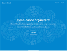 Tablet Screenshot of dancecloud.com